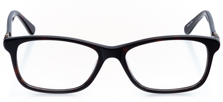 limoges: women's rectangle eyeglasses in tortoise - front view