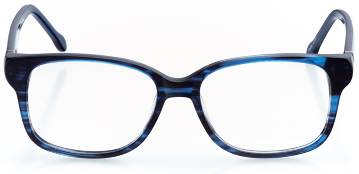 oceanside: women's square eyeglasses in blue - front view