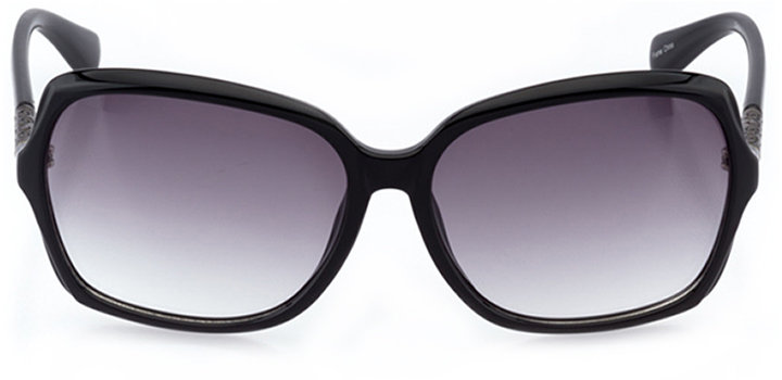 bayonne: women's butterfly sunglasses in black - front view
