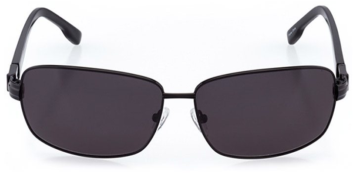 aberdeen: men's rectangle sunglasses in black - front view