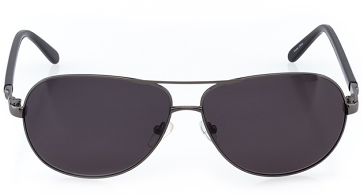 san bernardino: men's aviator sunglasses in gray - front view