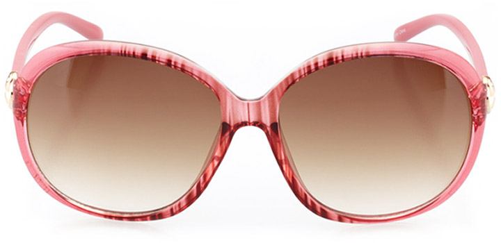 avola: women's oval sunglasses in pink - front view