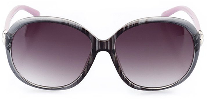 avola: women's oval sunglasses in gray - front view