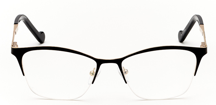 Irvine: Rectangle eyeglasses in Purple - front view