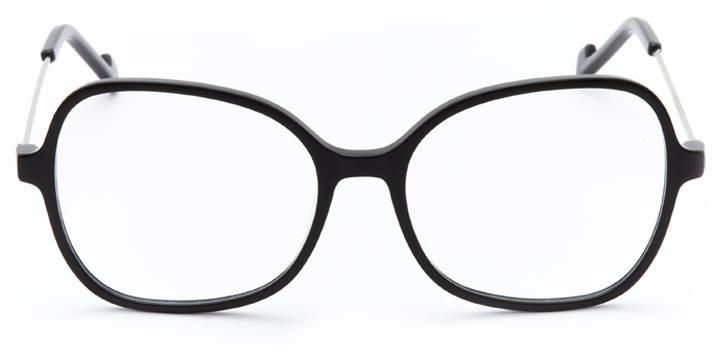 mulholland: women's butterfly eyeglasses in black - front view