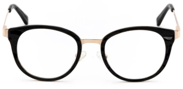 kilwinning: women's round eyeglasses in black - front view