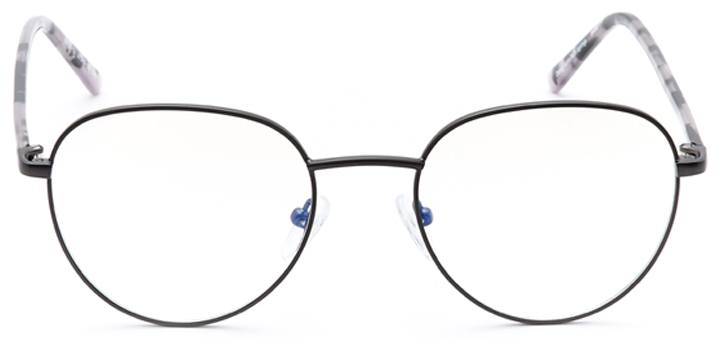 kidwelly: round eyeglasses in gray - front view