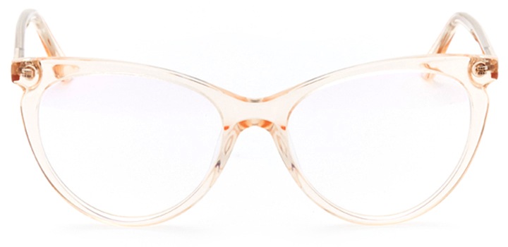 pau: women's cat eye eyeglasses in pink - front view