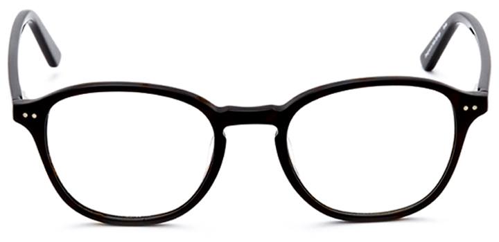 knighton: round eyeglasses in black - front view