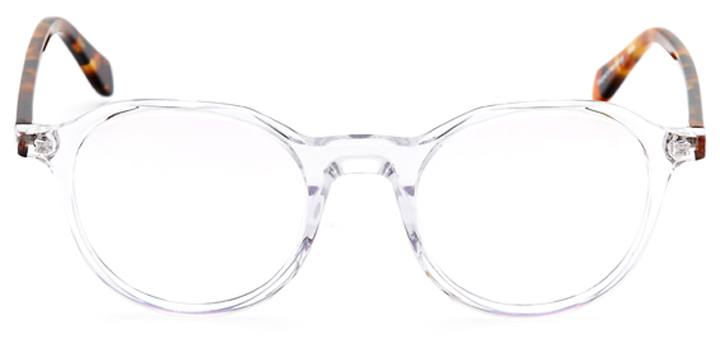 newbridge: round eyeglasses in crystal - front view