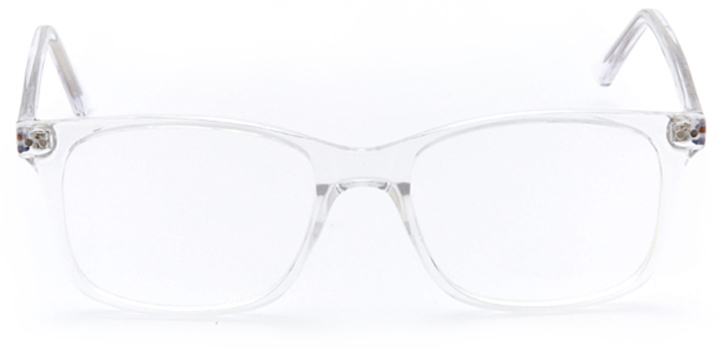 moulins: rectangular eyeglasses in crystal - front view