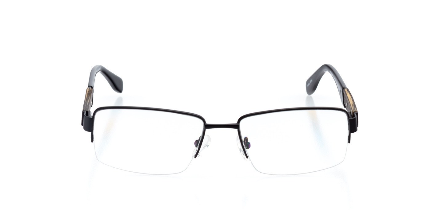 Louisville Men's Rectangle Eyeglasses in Black Stanton Optical