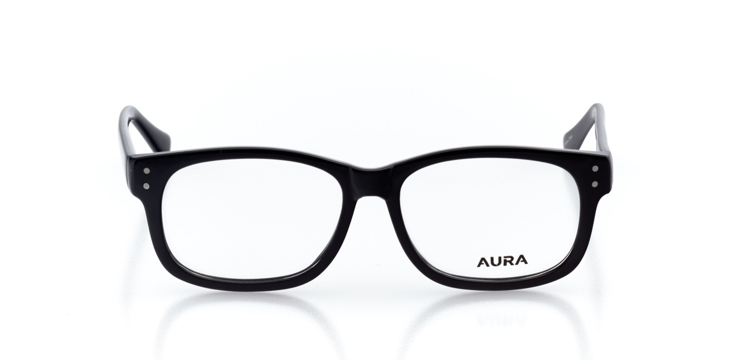Glasgow Square Eyeglasses in Black Stanton Optical