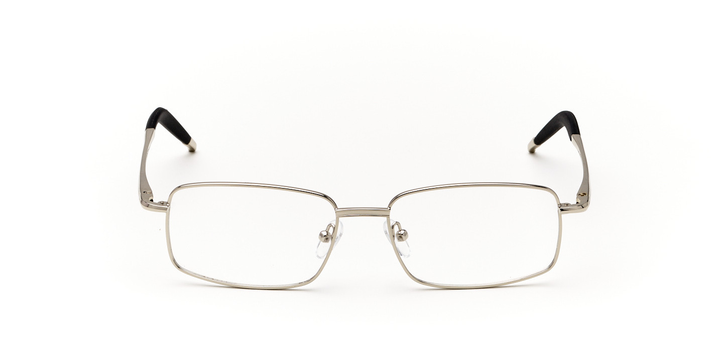 Los AlamosRectangle Eyeglasses in Silver Stanton Optical