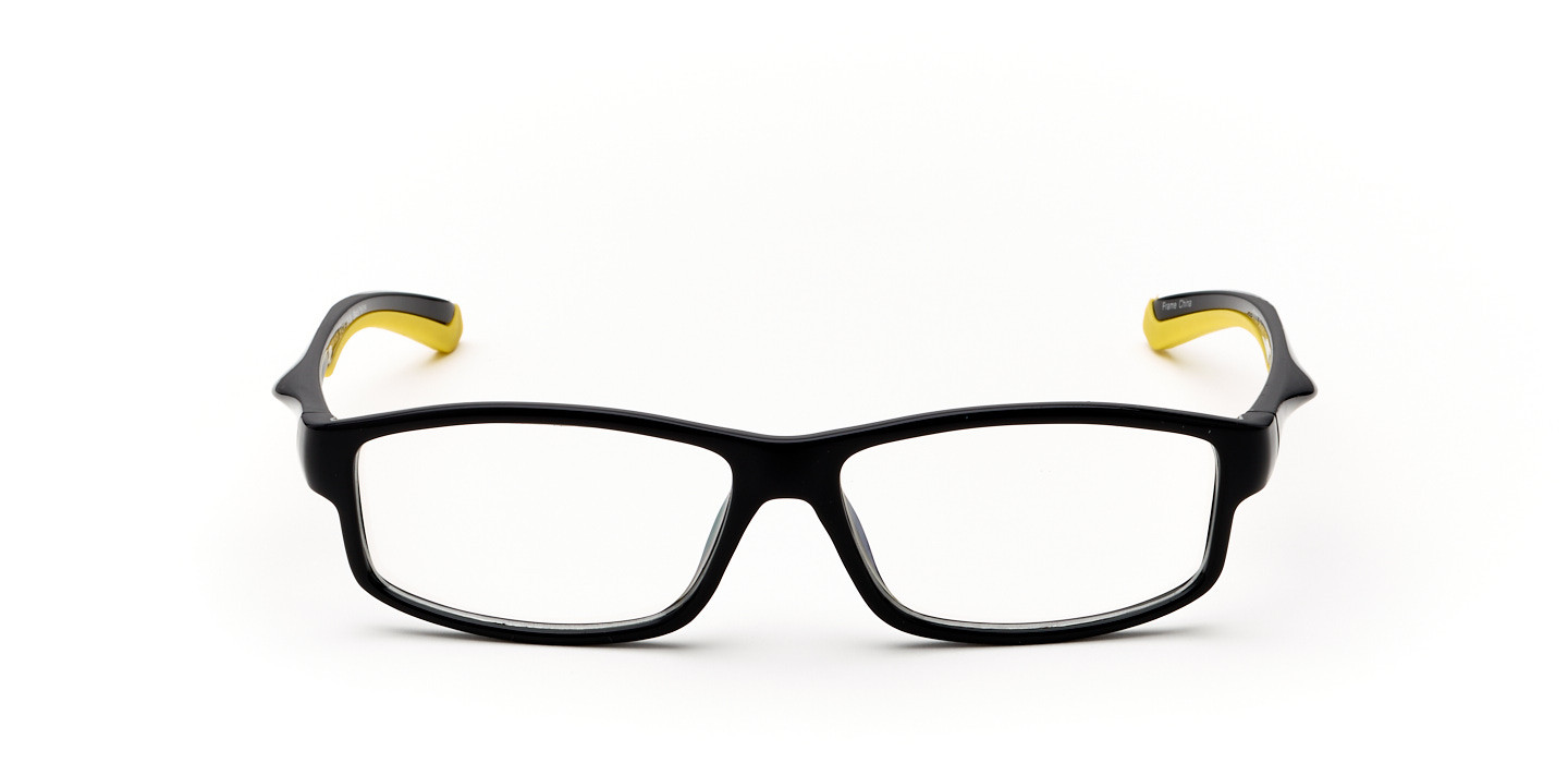 Oakham Rectangle Eyeglasses in Black Stanton Optical