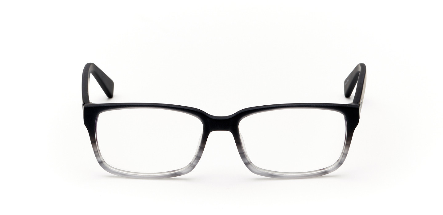 Ely Square Eyeglasses in Black Stanton Optical