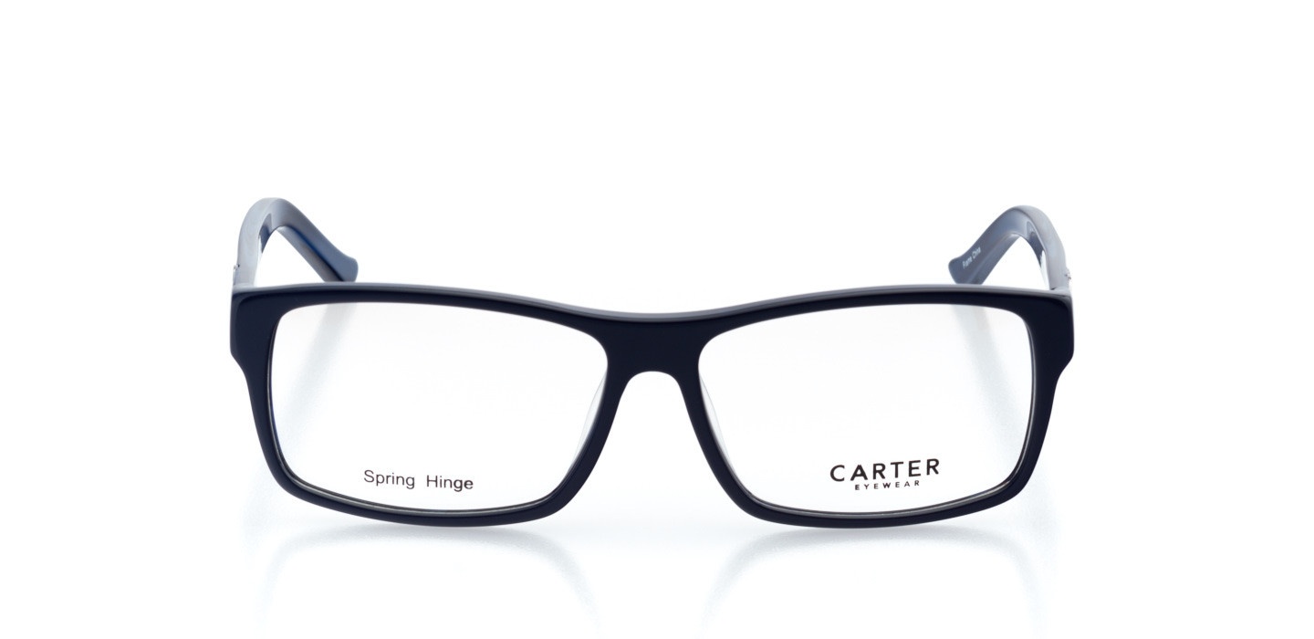 Lincoln Men's Square Eyeglasses in Blue Stanton Optical