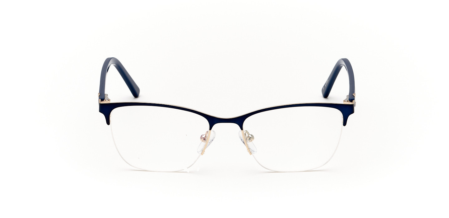 QueensbayRectangle Eyeglasses in Blue Stanton Optical