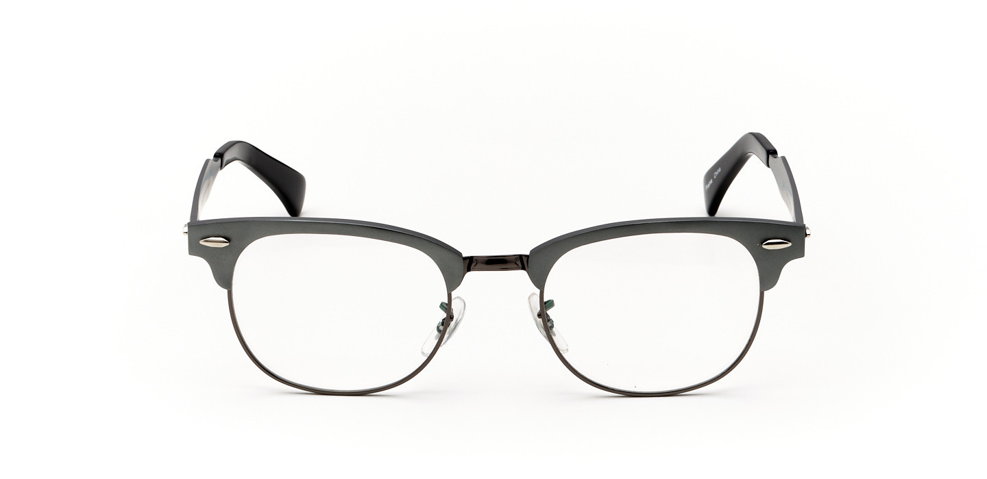 New MartinsvilleRectangle Eyeglasses in Gray Stanton Optical