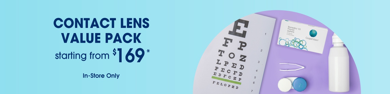 Contacts Pack At $169* Contacts Pack At $169*